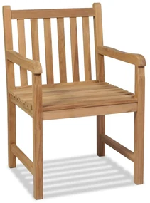 vidaXL Tuinstoelen 2 st massief teakhout
