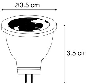 Set van 5 G4 LED lamp MR11 2,7W 210 lm 3000K 12V