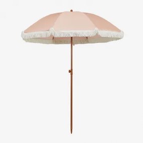 Miska Ø175 Cm Parasol Van Stof En Aluminium Roze – Kwarts - Sklum