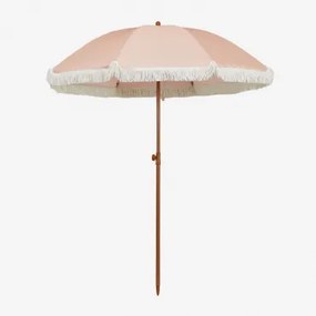 Parasol Ø175 Cm Van Stof En Staal Miska Roze – Kwarts - Sklum