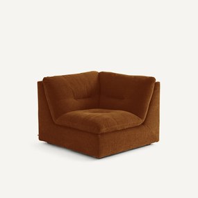 Modulaire 90° hoek in chenille fluweel, GIULIANO