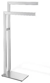 Zack Linea handdoekhouder 80x15x38.5cm staand met 2 armen RVS mat 40377
