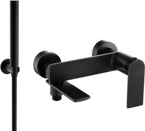 Mexen Zero R70 badkraan met doucheset, zwart - 7113R70-70