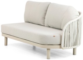 Hoek loungeset 5 personen Aluminium/rope Taupe  Santika Furniture Santika