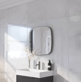 Ben Sandro Spiegel 60x4x60 cm Geborsteld Metal Black