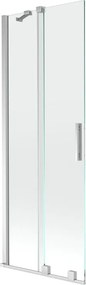 Mexen Velar 2-delige uitschuifbare badwand 70 x 150 cm, transparant, chroom - 896-070-000-01-01