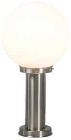 Moderne buitenlamp paal staal RVS 50 cm - Sfera