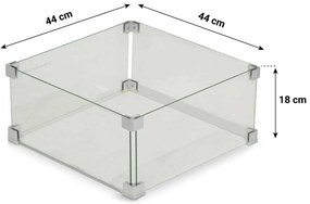 Hoek loungeset 5 personen Aluminium Wit  Santika Furniture Santika Phantom