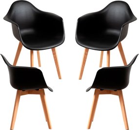 Set 4 Belu Polypropyleen Stoelen