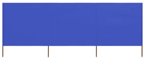 vidaXL Windscherm 3-panelen 400x120 cm stof azuurblauw