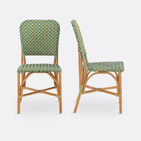 Set van 2 gevlochten stoelen, Musette