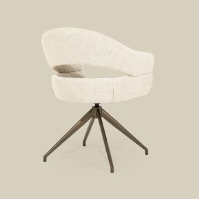 Eetstoel Brons Frame Beige
