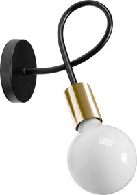 Lamp Wandlamp Metaal Loft PARADISE Goud APP516-1W