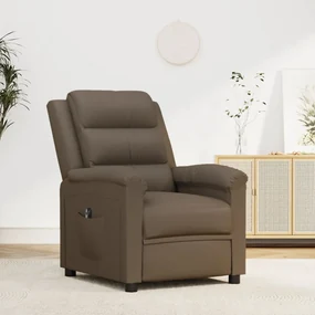 vidaXL Fauteuil verstelbaar elektrisch kunstleer grijs