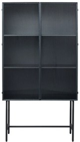 Kare Design San Diego Ribbelglas Kast Op Hoge Poten - 90x35x170cm.