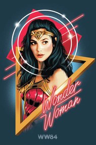 Kunstafdruk Wonder Woman - Welcome to the 80s