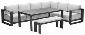 Garden Impressions Malakka lounge dining set 6-delig - valley sand