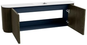 Mondiaz Joya 125cm toiletmeubel ronding links/rechts shadow met wastafel faye midden zonder kraangat talc