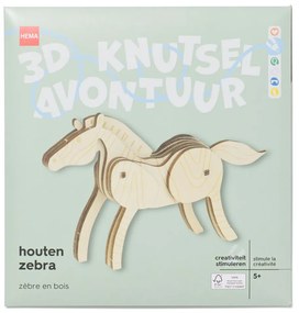 HEMA Houten Zebra 3D