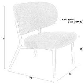 Bruine Fauteuil Met Ronde Rugleuning