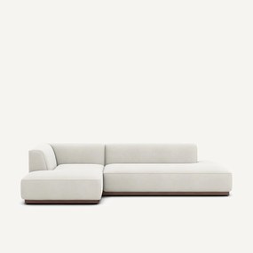 XL hoekbank links in linnen fluweel, JACOPO