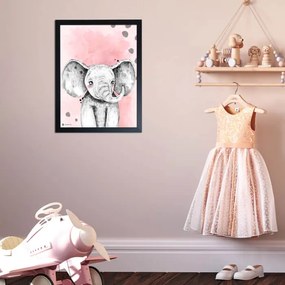 INSPIO Kleurrijke Olifant schilderij - Decoraties voor uw kinderkamer