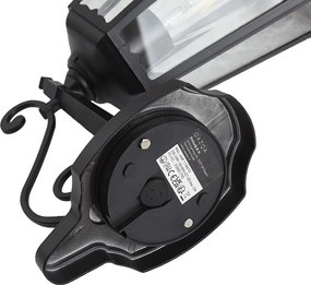 Klassieke wandlamp zwart met koper IP44 - Havana