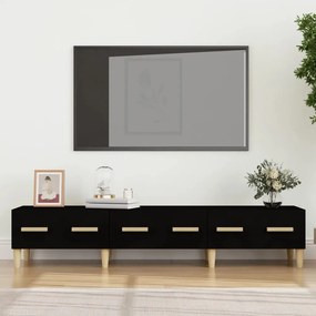 vidaXL Tv-meubel 150x34,5x30 cm bewerkt hout zwart