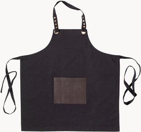 Schort Honoré met kunstleren zak