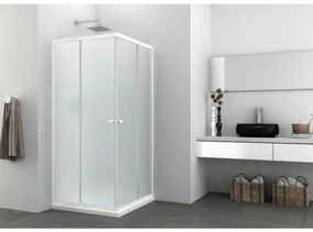 Badstuber Corner frosted 80-90x80-90cm douchecabine matglas