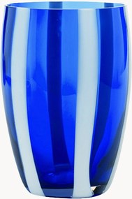 Mondgeblazen waterglazen Gessato, 6-delig