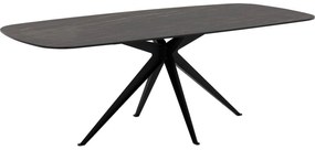 Goossens Excellent Eettafel Cipressen, Semi rechthoekig 180 x 90 cm