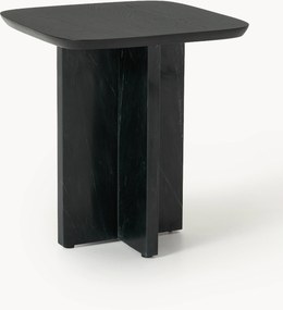 Bijzettafel Naida van eikenhout en marmer