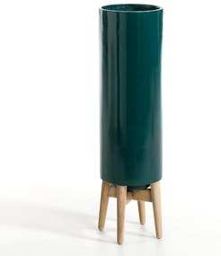Bloempot op poot in hevea, H70cm, Florian