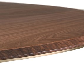 Ronde tafel in notenhout, 6 personen, Bobeno