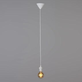 Set van 4 retro hanglampen roze 45 cm - Granny