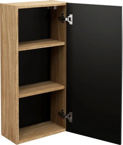 Comad Luxor Black halfhoge kast 75cm zwart