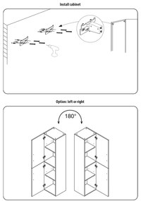 Differnz Bolo hoge kast licht eiken