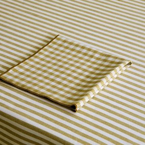 Set van 4 servetten, 30% gerecycled katoen, geweven-geverfd, SOIZIC