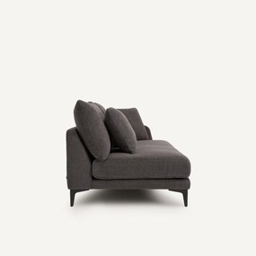 Halve bank van gevlochten polyester, 2-zit, MODERNISTE