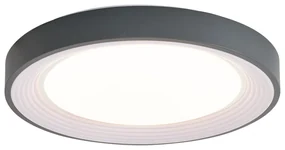 Moderne plafondlamp grijs met wit 48cm incl. LED dimbaar - Kanton Modern rond Binnenverlichting Lamp