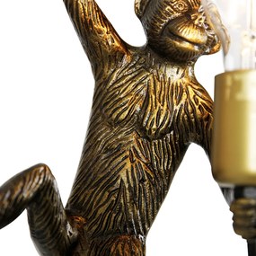 Vintage wandlamp goud - Animal Monkey Klassiek / Antiek E27 Binnenverlichting Lamp