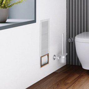 Sanigoods Rio inbouw reserve rolhouder inzetstuk koper