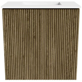 Mondiaz Joya 40cm toiletmeubel dusk met wastafel faye midden zonder kraangat talc