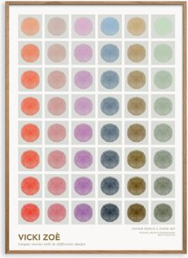 Ingelijste digitale print Flower