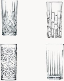 Kristallen longdrinkglazen Mixology, 4-delig