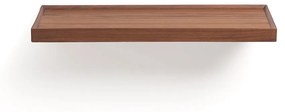 Wandplank in notenhout L60 cm, Tidder