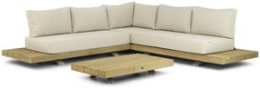 Hoek loungeset 5 personen Teak Taupe Santika Furniture Santika