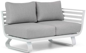 Hoek loungeset 6 personen Aluminium Wit  Santika Furniture Santika Sovita