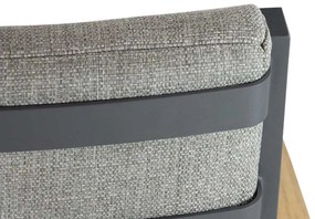 Tuinstoel stapelbaar Aluminium Grijs-antraciet Osmen Midura
